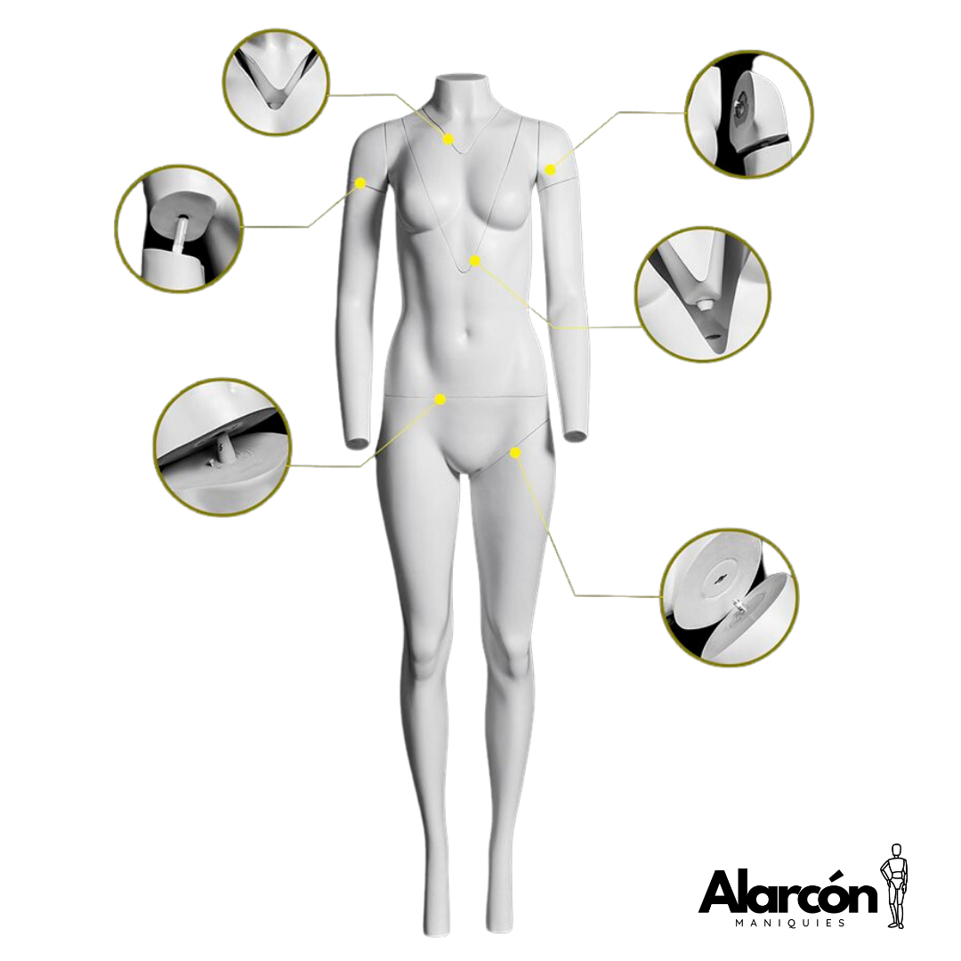 83 Maniquí Fantasma Mujer Fibra de Vidrio para Fotografía GH-11S - Imagen 1