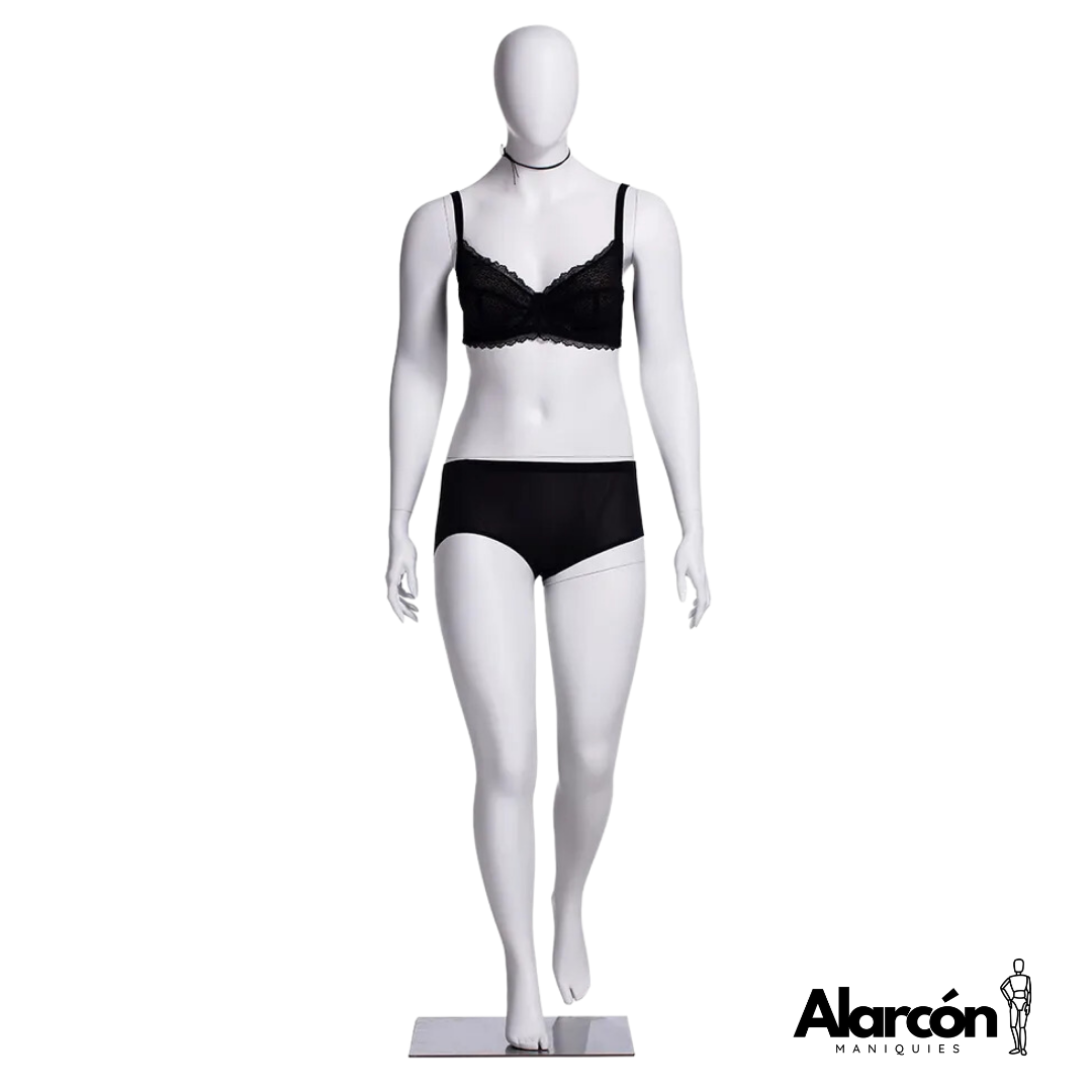 114 Maniquí Mujer Plus Size Caminando AVIS-7 - Imagen 1