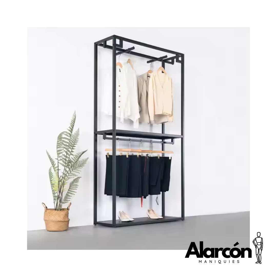 Productos Tienda Nube con Logo - 155 Perchero Estante Doble - DRG16 - Imagen 1