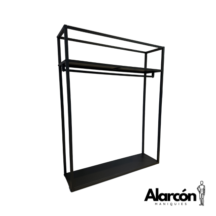 Perchero con estante superior 1,50 x 1,90